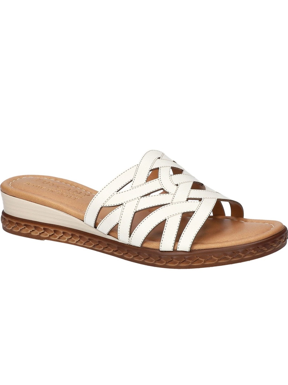 ♥️♥️ Easy Street Women's Edda Wedge Heel Sandal - White